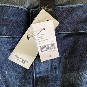 Sequin striped jeans